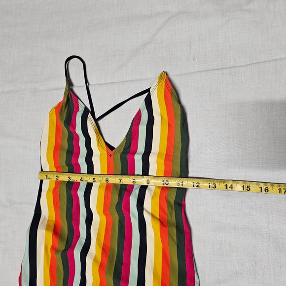 Tory Burch Striped Multicolor Swimsuit Women Size L - Picture 10 of 14